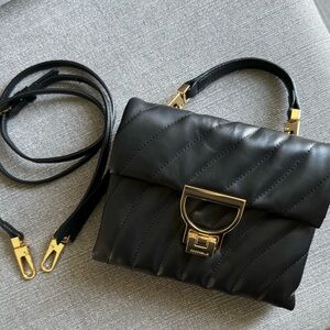 Coccinelle Mini Quilted Black Leather Arlettis Purse